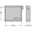 DENSO Verdampfer DEV09011