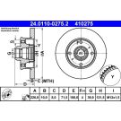 Bremsscheibe Vw T. Corrado/Golf/Jetta/Passat 84-02 24.0110-0275.2