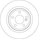 15 482 082 Bremsscheibe HA MERCEDES A,B-Klasse 10 DF6634