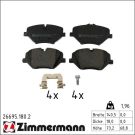 ZIMMERMANN Bremsbelagsatz, Scheibenbremse 26695.180.2