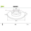 VALEO Bremsscheibe 186581