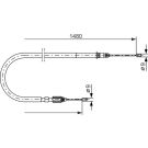 Handbremsseil re RENAULT Megane 01 1987477653