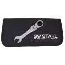 SW-Stahl Gabelringratschenschl.satz, 8-19mm mit Gelenk, kurz, 12-teilig 03540L