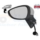 Aussenspiegel li. elek. Verst. bhz. grund Ford Fiesta CB1 asphärisch 6Pin, +Blink. OE 1799162 + HAGUS