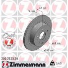 ZIMMERMANN Bremsscheibe 200.2523.20 ZIMMERMANN Bremsscheibe 200.2523.20
