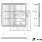 FEBI BILSTEIN Luftfilter 196181