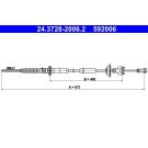Seilzug, Kupplungsbetigung 24.3728-2006.2