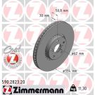 82 481 180 Bremsscheibe VA re 590.2823.20 82 481 180 Bremsscheibe VA re 590.2823.20