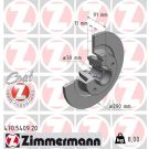 ZIMMERMANN Bremsscheibe 470.5409.20 ZIMMERMANN Bremsscheibe 470.5409.20