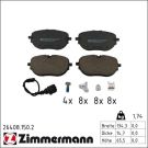 ZIMMERMANN Bremsbelagsatz, Scheibenbremse 26408.150.2