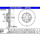 Bremsscheibe Opel P. Astra 1.2-1.8 16V 98-09 24.0124-0152.1