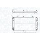MAGNETI MARELLI Kühler, Motorkühlung 350213181400