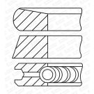 GOETZE ENGINE Kolbenringsatz 08-450600-00