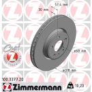 ZIMMERMANN Bremsscheibe 100.3377.20