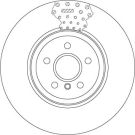 Bremsscheibe Bmw S. 3/4 11 TRW SINGLE DF6605S