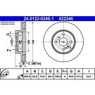 Bremsscheibe Toyota P. Yaris 1.0 05 24.0122-0246.1