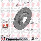 ZIMMERMANN Bremsscheibe 380.2116.20