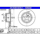 Bremsscheibe Bmw T. X3/X4 1.6-3.0 10- Power Disc PowerDisc 24.0320-0234.1
