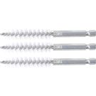 BGS Nylonbürste 11 mm Antrieb Außensechskant 6,3 mm (1/4 ) 3-tlg 3078-11-N