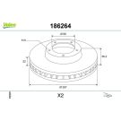 VALEO Bremsscheibe 186264