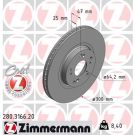 ZIMMERMANN Bremsscheibe 280.3166.20 Coat Z