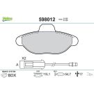 VALEO Bremsbeläge 598012