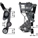 Spannrolle, Keilrippenriemen T39136