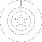 51 481 091 Bremsscheibe VA FORD Focus RS 10 DF6871