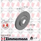 ZIMMERMANN Bremsscheibe 540.2491.20