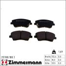 ZIMMERMANN Bremsbelagsatz, Scheibenbremse 25708.180.1