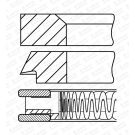 GOETZE ENGINE Kolbenring 08-154300-00
