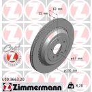 ZIMMERMANN Bremsscheibe 400.3663.20 ZIMMERMANN Bremsscheibe 400.3663.20