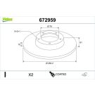 VALEO Bremsscheibe 672959 COATED