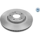 80 481 033PD Bremsscheibe VA Platinum HYUNDAI i40,iX35,KIA Sportage 10 MEYLE-PD: Advanced performance and design 37-15 521 0030/PD