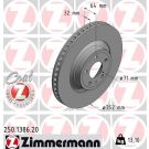 ZIMMERMANN Bremsscheibe 250.1386.20 ZIMMERMANN Bremsscheibe 250.1386.20