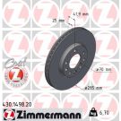 ZIMMERMANN Bremsscheibe 430.1498.20 Coat Z
