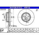 Bremsscheibe Bmw S. 5/6/7 10- Le 24.0136-0115.2