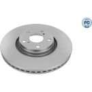 Bremsscheibe Toyota P. Avensis/Verso 2.2 D-4D 08 MEYLE-PD: Advanced performance and design 30-15 521 0124/PD