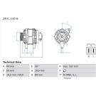 Lichtmaschine 0 986 080 640