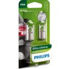 R5W 12V 5W BA15s LongLife EcoVision 2 Stück Blister Philips Bis zu 4-fache Lebensdauer 12821LLECOB2