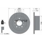 TEXTAR Bremsscheibe 92116100