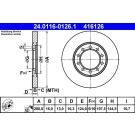 Bremsscheibe Ford T. Transit 2.2-3.2 Tdci 06-14 24.0116-0126.1