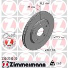 ZIMMERMANN Bremsscheibe 230.2310.20 Coat Z