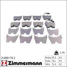 ZIMMERMANN Bremsbeläge 24888.170.2
