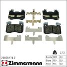 ZIMMERMANN Bremsbelagsatz, Scheibenbremse 22858.170.2