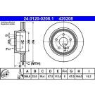 Bremsscheibe Db T. W204/S204/C207/A207 07 24.0120-0208.1