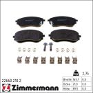 ZIMMERMANN Bremsbelagsatz, Scheibenbremse 22660.210.2
