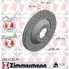 ZIMMERMANN Bremsscheibe 460.4535.70 Formula Z