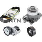 SNR Wasserpumpe + Keilrippenriemensatz KAP857.500
