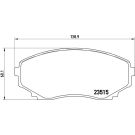 BREMBO Bremsklötze VA P 49 028